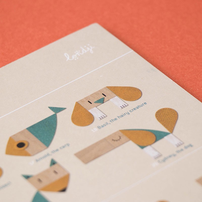 Juego de composición de madera